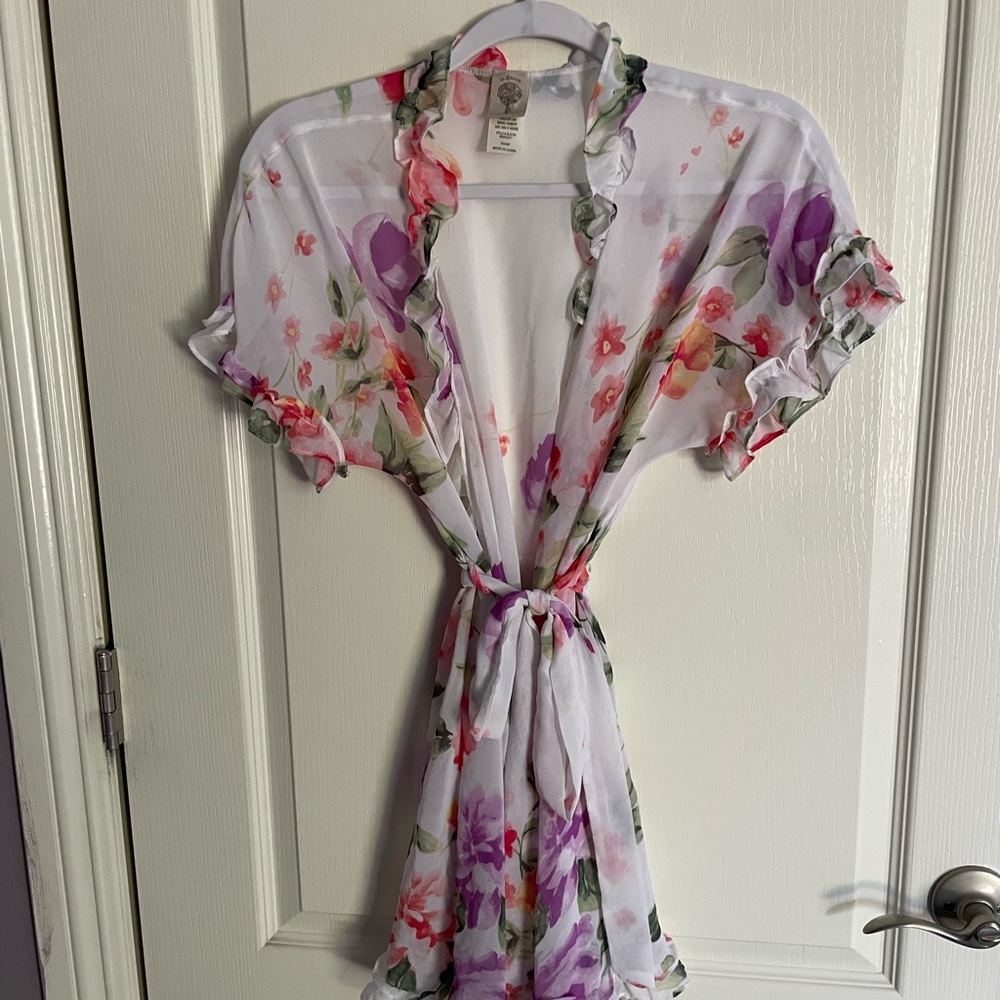 Floral Sheer Robe
